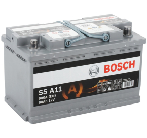 Bosch 80 Ah 800 A S5A11 AGM Akumuliatoriai