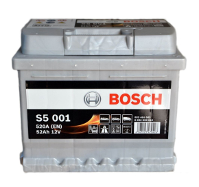 Bosch 52 Ah 520 A S5001 Akumuliatoriai