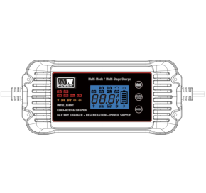 Impulsinis įkroviklis akumuliatoriams 12V / 24V MW-SC10E
