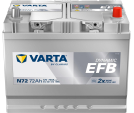 VARTA 72 Ah 760 A N72 EFB