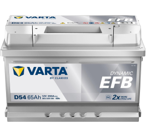 Varta 65 Ah 650 A D54 EFB Akumuliatoriai