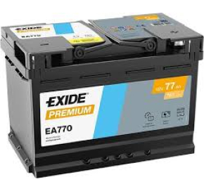 Exide 77 Ah 760 A EA770 Akumuliatoriai